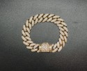 “N” Cuban Dome 16mm Bracelet