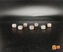 Nhẫn Chữ Cái Mặt Vuông