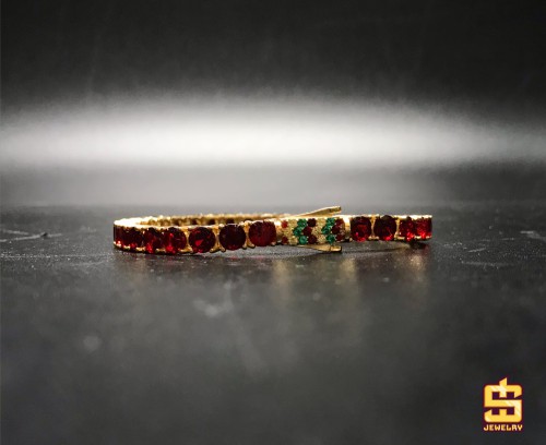 Lắc Tennis 5mm đá đỏ 