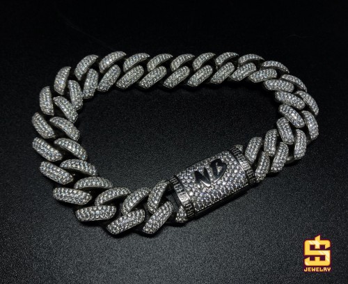 “NB” Cuban Dome Bracelet 16mm 
