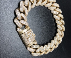 “N” Cuban Dome 16mm Bracelet