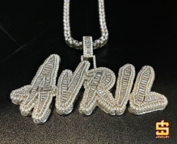 Mặt dây chuyền đá Baguette “Avril”