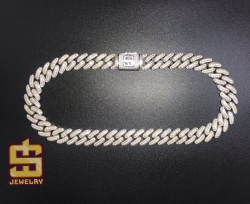 Dây chuyền Cuban Baguette & Round Ice 
