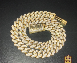 Dây chuyền Cuban Dome 13mm